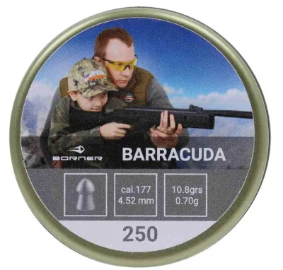 Puli pnevmaticheskie Borner Barracuda 4,5mm 0,70g (250 sht)