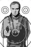 Мишень Вооруженный бандит, 520*750мм, бумага